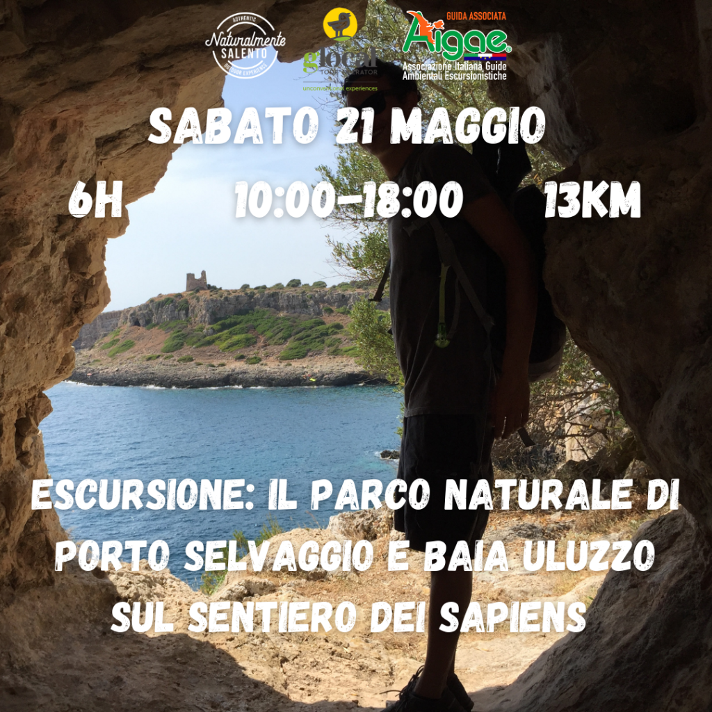 21:5:2022 Escursione Il Parco Naturale di Porto Selvaggio sul Sentiero dei Sapiens