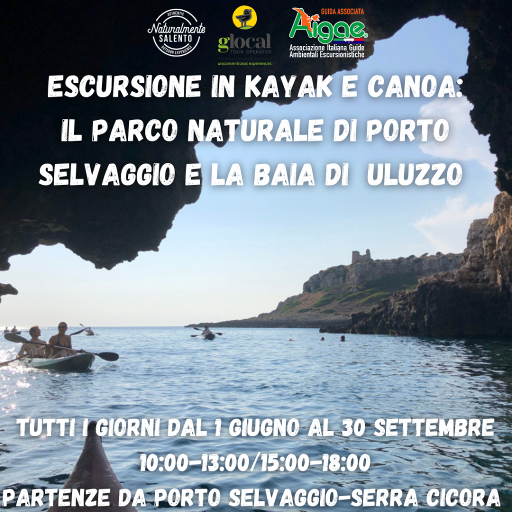 Escursione marina in Kayak e Canoa Il Parco Naturale di Porto Selvaggio e Baia Uluzzo sulla Rotta dei Sapiens (1)