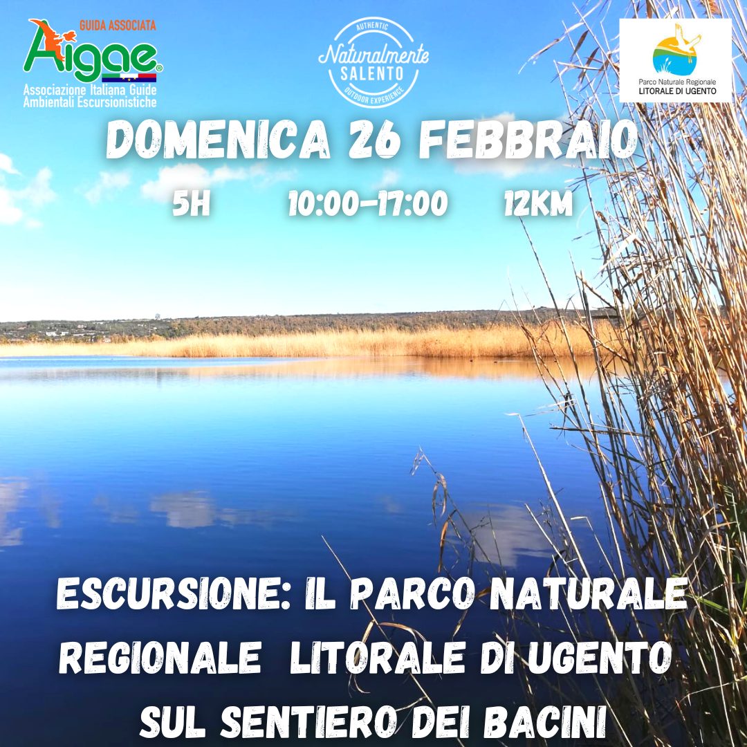 26 Febbraio Escursione il Parco Naturale Regionale Litorale di Ugento