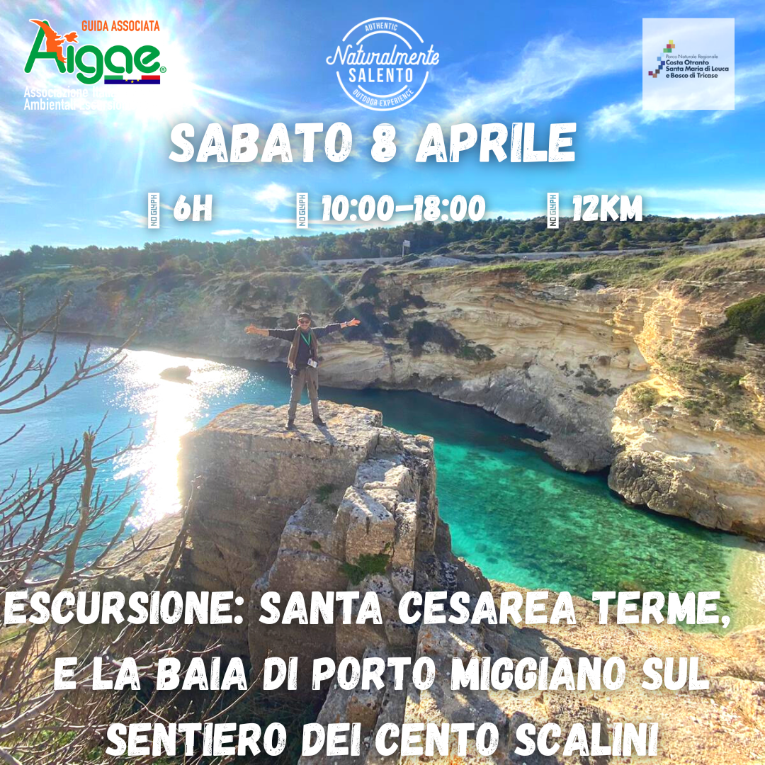 4:8 Escursione Santa Cesarea T e la Baia di Porto Miggiano sul Sentiero dei Cento Scalinierme