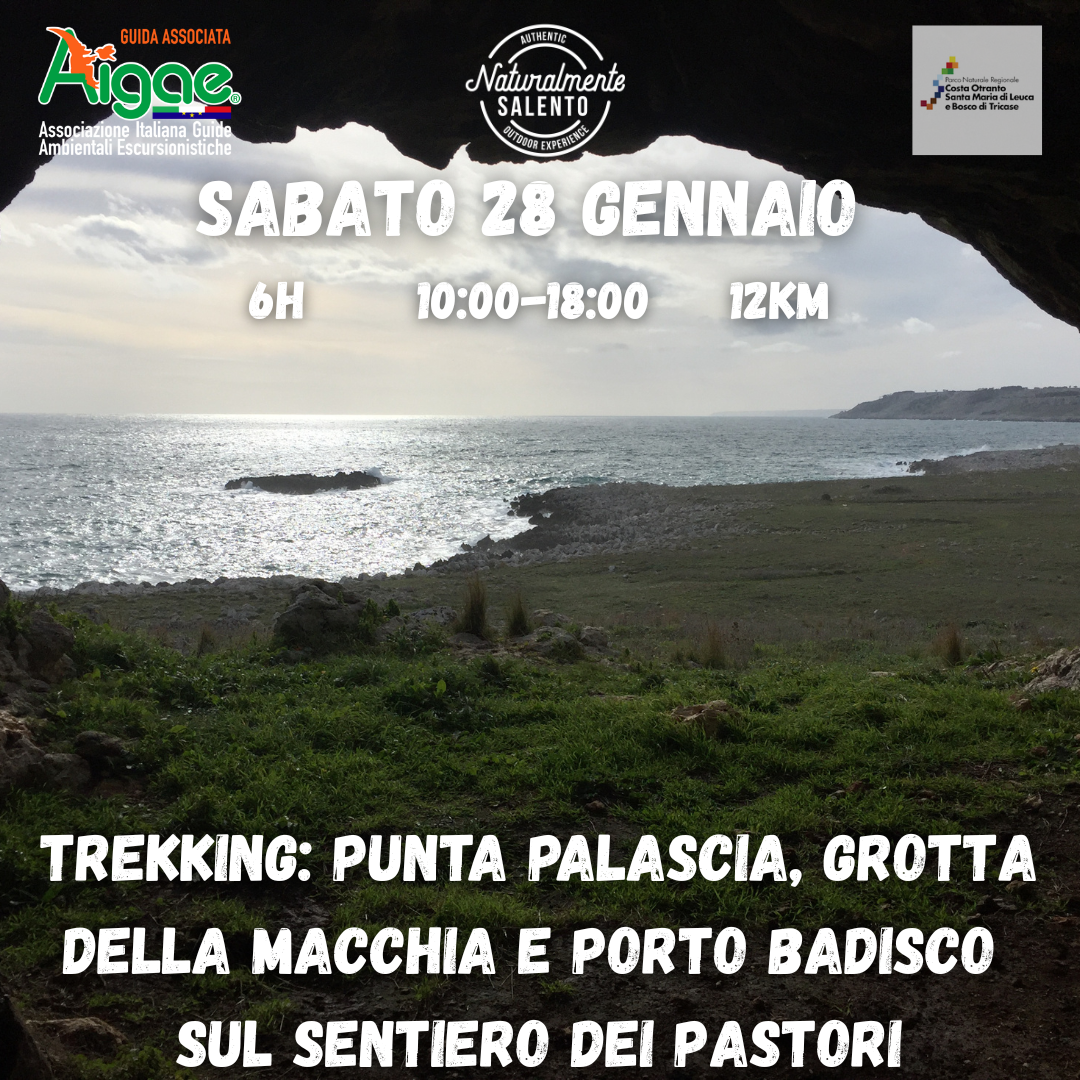 Sabato 28 Gennaio Trekking Punta Palascia, Grotta della Macchia a Porto Badisco sul Sentiero dei Pastori (3)