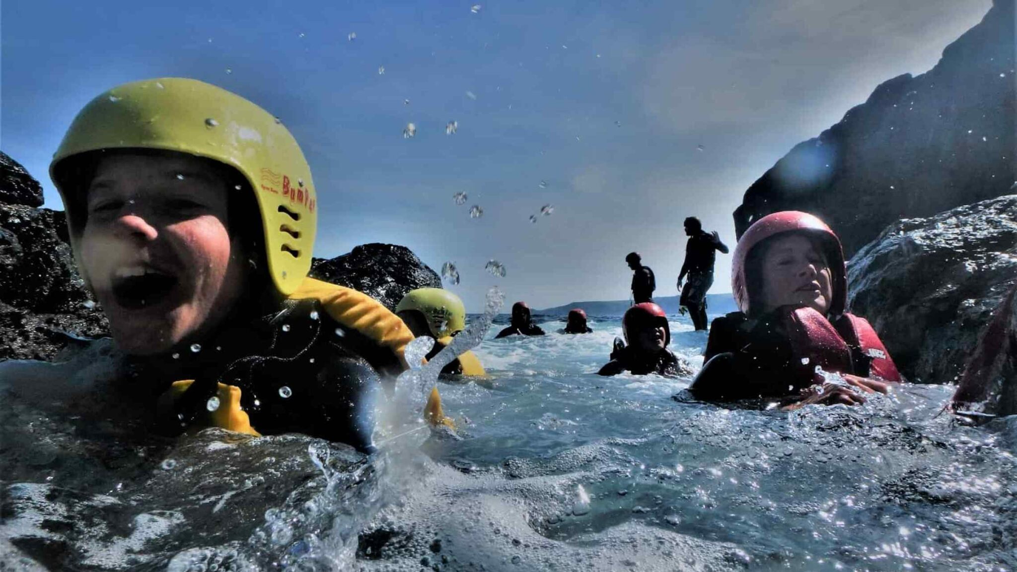 Beginner coasteering session in Cornwall with Kernow Coasteering.-1